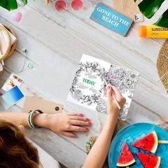 30 Pcs Inspirational Coloring Book Bulk Mandala Mini Activity Books with Positiv