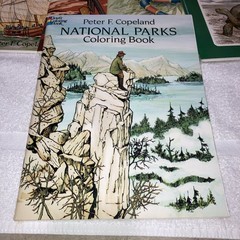 Dover Vintage Coloring Books Lot of 9 Assorted Educational 1981-2002 Unused