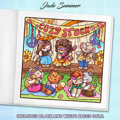 Cozy Eras 2: Cute Coloring Book for Adults and Teens with Charming Characters an