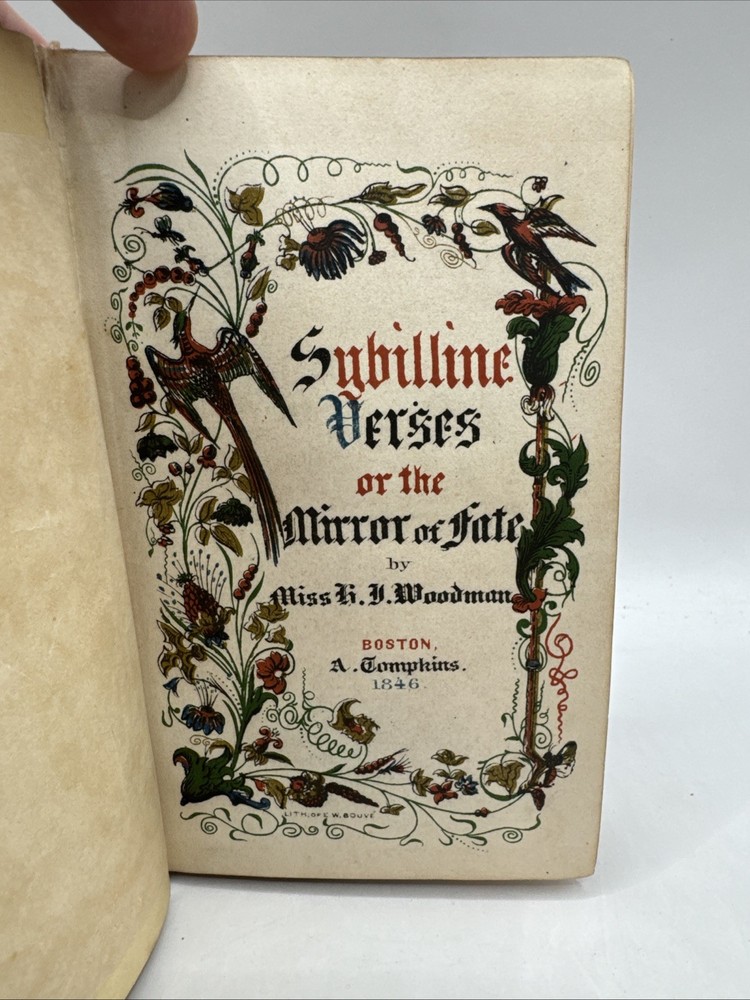 Sybilline Verses; Or, The Mirror of Fate, by Miss H.J. Woodman 1846