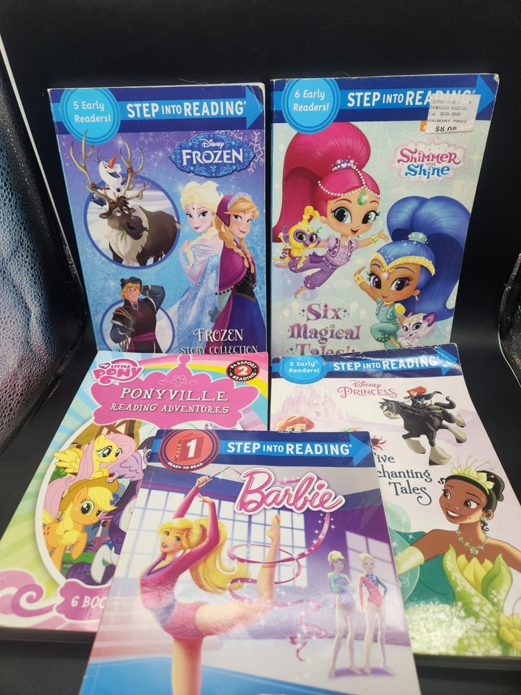 Step into Reading Early Readers Lot Of 5 Paperback Books FOR GIRLS