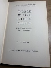 1939 World Wide Cook Book Pearl V. Metzelthin 1st Edition HC Tony Sarg VG