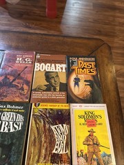 Lot Of 9 1970s 1960s Sci Fi Books Rohmer, Leiber, Wells, Poe, Bloch