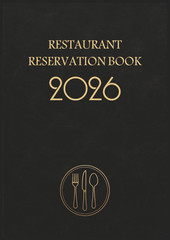 Reservation Book for Restaurant 2026 : Dinner and Lunch 1 Day = 2 Pages | Daily