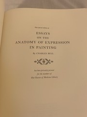 Charles Bell ESSAYS ON ANATOMY OF EXPRESSION Classic of Medicine 1984 Near Mint