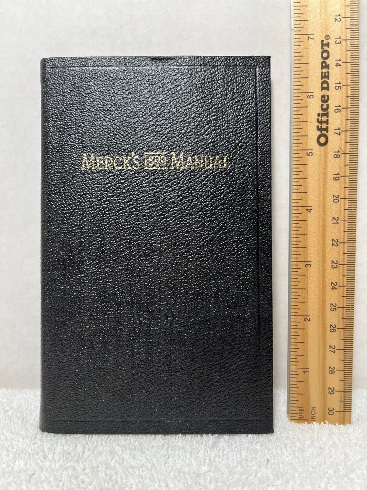 MERCKS 1899 MANUAL 1999 Facsimile Medical Drug Remedy Materia Medica Medicine