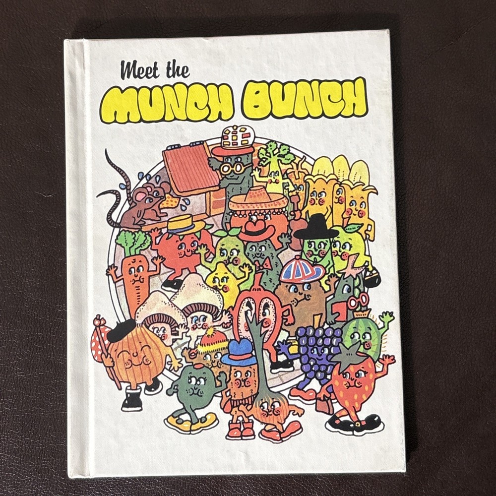 Vintage Meet the Munch Bunch HB 1981 Giles Reed – Vegetable Stories