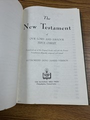 New Testament Psalms King James Version KJV Large Print HC National Bible Press