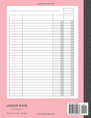 Ledger Book 2 Column: Accounting Ledger Book 2 Column, 120 Pages , 8.5X11 Inches