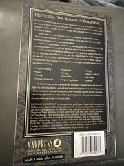 Spiritual Disciplines for the Christian Life and Study Guide Donald S. Whitney