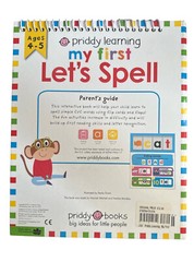 priddy learning my first Let’s Spell with flip-over cards! Book Ages 4-5