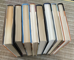Lot of 8 Hardcover Mystery & Fiction books various authors see photo for titles