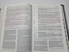 Zondervan Genuine Leather NIV Application Study Bible Navy Red Letter