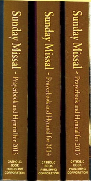 SUNDAY MISSAL SET OF 3 – PRAYERBOOK AND HYMNAL FOR 2013,2014 & 2015 2015