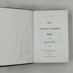 New American Standard Bible Reference Edition Lockman 1973 Morocco Leather