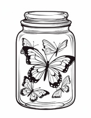 Butterfly Coloring Book for Adults & Kids – Stress Spiral Bound Coloring Book