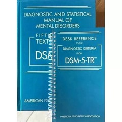 Diagnostic & Statistical Manual Disorders dsm 5tr hardcover + Desk Reference(SP)
