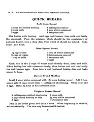 1918 The Manual of Wheatless Recipes (WW1 ERA) Vintage Cook Book 45 Pages
