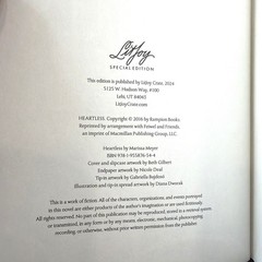 Litjoy Heartless Special Edition Hand Signed By Author & Annotated No Slip Cover