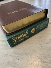 New Strong’s Reference Bible King James Version KJV BONDED LEATHER Nelson 1745