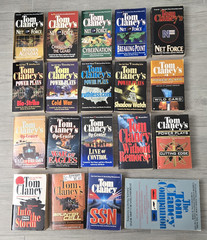 Tom Clancy Net Force Power Play Op-Center Lot of 19 paperback books as shown