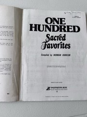One Hundred Sacred Favorites Norman Johnson 1973 Singspiration Best Loved Songs
