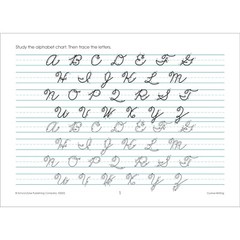 Cursive Workbook Writing Handwriting Practice Tracing Letters Ages 8 to 10 – NEW