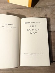 1991 The Roman Way by Edith Hamilton Classic Reprint Book of the Month Club HCDJ
