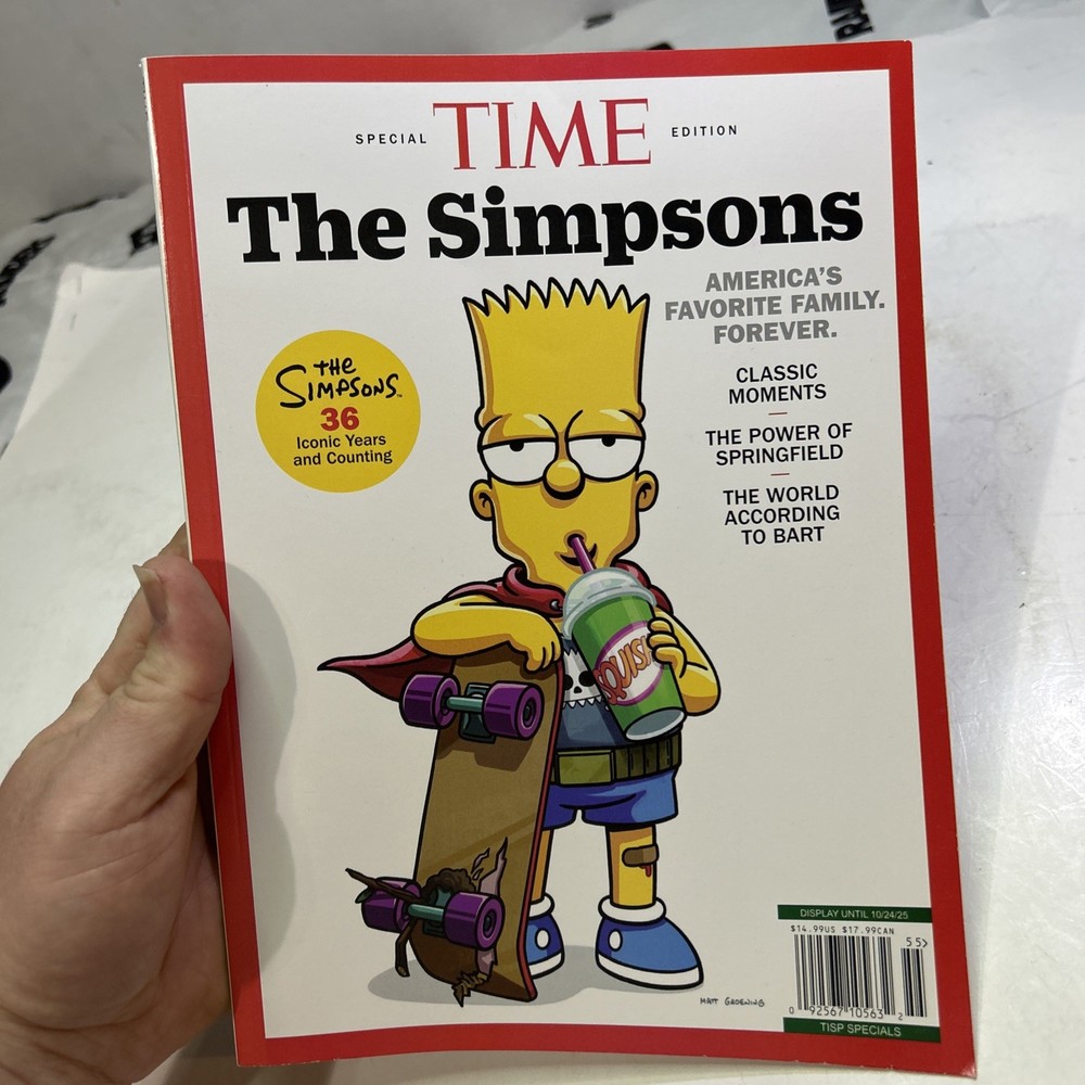 Time Magazine The Simpsons Special Edition Bart Cover New Collectible