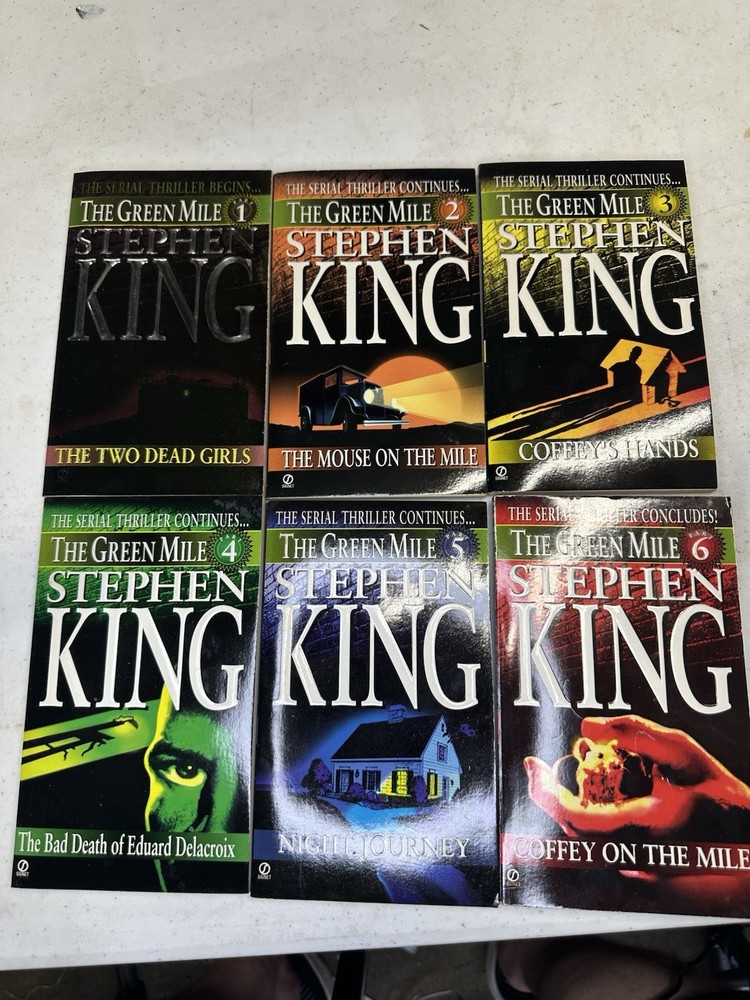 The Green Mile Complete 6 Book Set Stephen King 1996 Signet FIRST PRINTINGS Lot