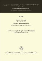 Relativmessung der longitudinalen Polarisation der β-Teilchen des Eu152 (Pa