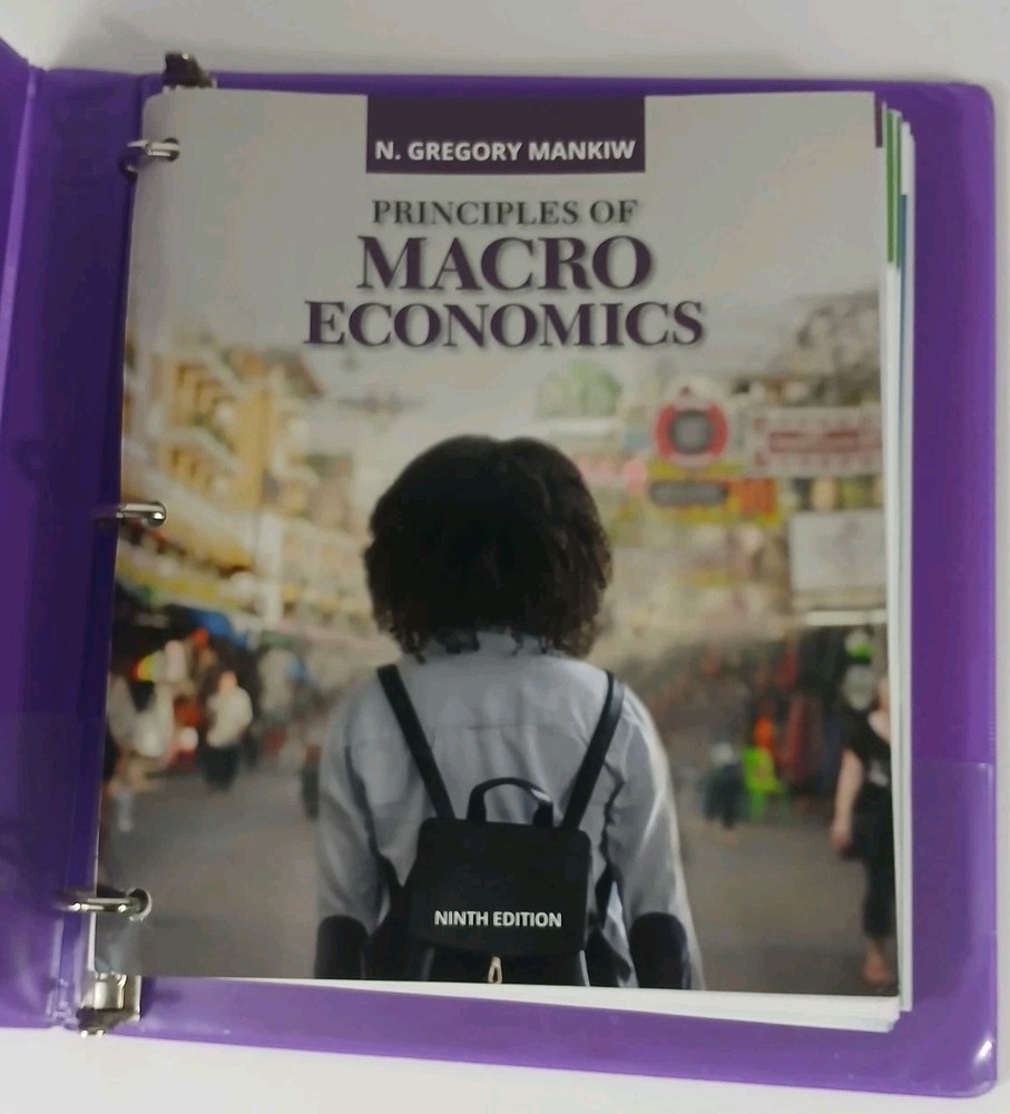 Principles of Macroeconomics 9th Edition – Loose Leaf With Binder – Very Good