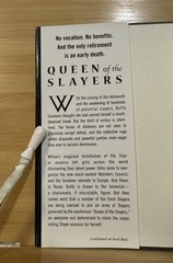 Queen Of The Slayers – Nancy Holder (2005, Hardcover) Buffy Vampire Slayer, VG