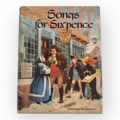 Vintage 1955 Songs for Sixpence Hardcover, Josephine Blacksrock, DJ Included