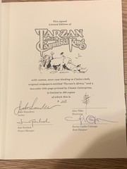 SIGNED Tarzan And The Cannibal King #103/300 Deluxe Ltd Ed HC Alex Nino