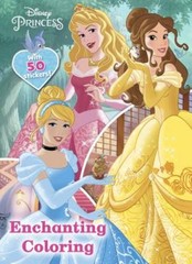 Enchanting Coloring (Disney Princess) (Giant Coloring Book With 50 Sticke – GOOD