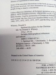 Spiritual Disciplines for the Christian Life by Donald S. Whitney Softcover Book