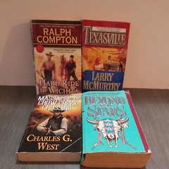 Lot of 7 Random Western, War Novels All Vintage Random Mix Cowboys, War, Action