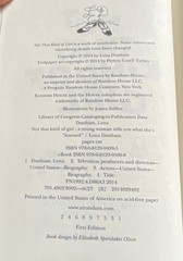 Lena Dunham Not That Kind of Girl Hardcover First Edition 2014 Random House