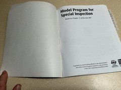 ICC Model Program for Special Inspection 2012