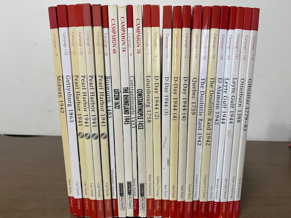 Osprey Publishing Books – 24 Book Lot – Campaign Series