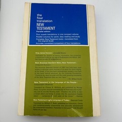 THE FOUR TRANSLATION NEW TESTAMENT PARALLEL EDITION 1966 KING JAMES Beck William