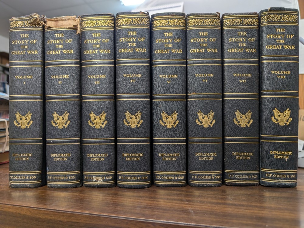 Story of the Great War Diplomatic Edition 1916-1920 8 vol complete G+ 251105