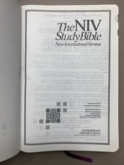 The NIV Study Bible Bonded Leather Red Letter Edition Zondervan 1985 Index Tabs