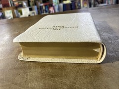 Revised English Bible (REB) White French Morocco Leather Rare Cambridge REB172W
