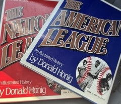 Two Book Set – The American League and The National League Hardcover 1987