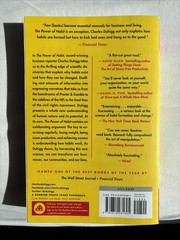 The Power of Habit : Why We Do What We Do in Life and Business by Charles Duhigg