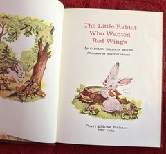 The Little Rabbit Who Wanted Red Wings by Carolyn Sherwin Bailey P&M 1961