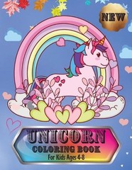 Unicorn Coloring Book: For Kids Ages 4-8 by Penelope Moore (English) Paperback B