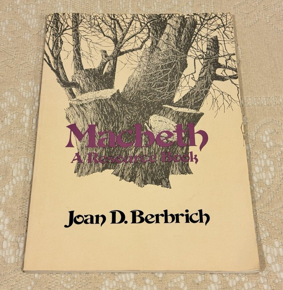 MACBETH A RESOURCE BOOK by Joan D. Berbrich – Amsco R 484 W Paperback 1988